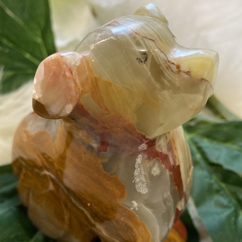 Carved Stone Dog Statue Figurine Collectible Decor - Picture 17 of 17